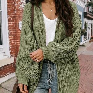 Women's Sage Green Knit Sweater New Sz Xl